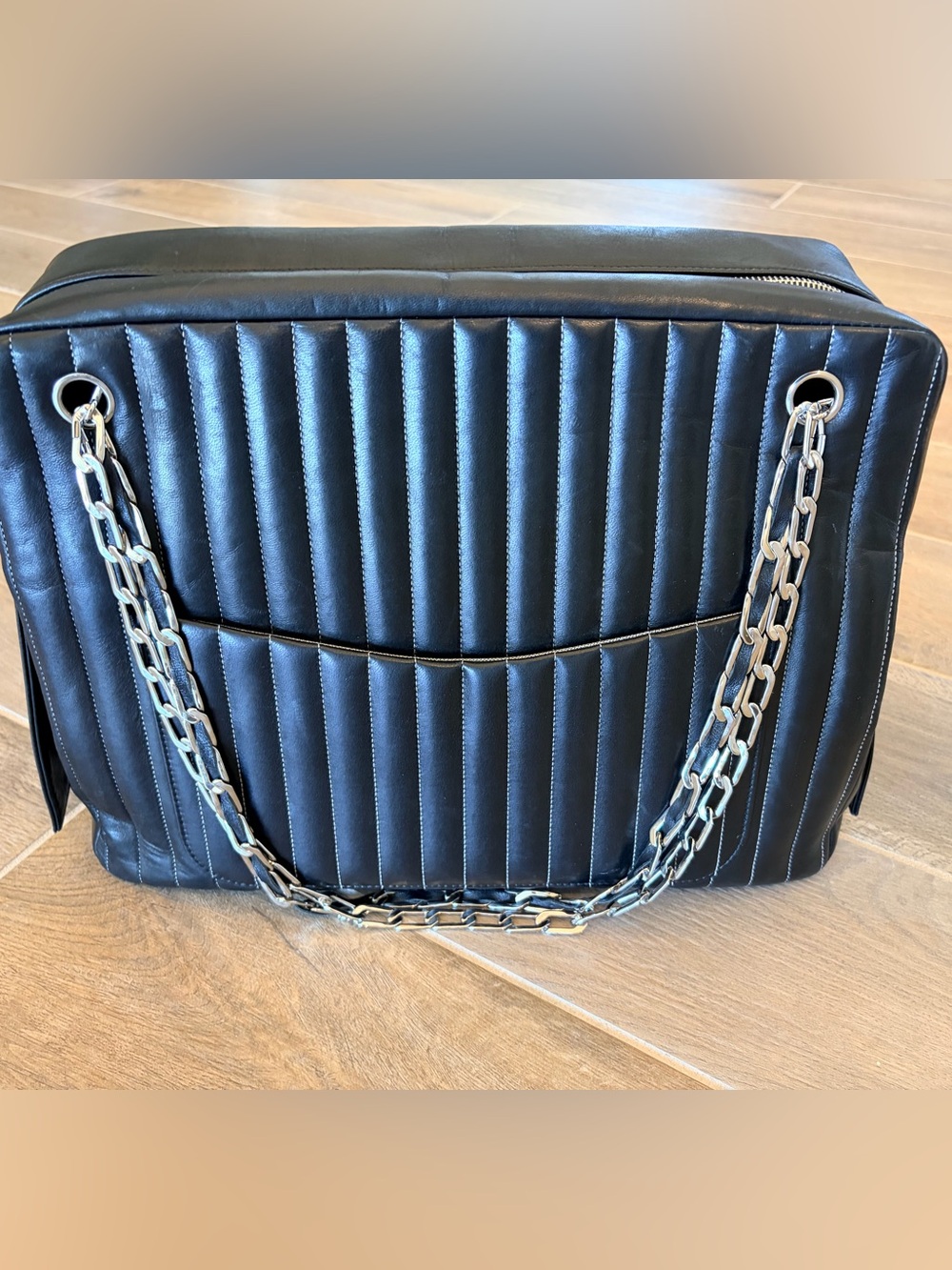 CHANEL Lambskin Leather Mademoiselle Handbag - Picture 3 of 16